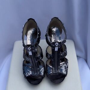 Michael Kors Black Sequin Heels